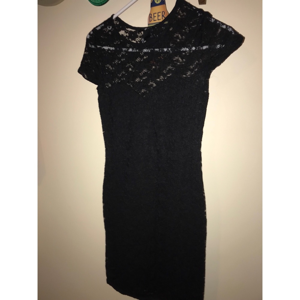Lace black dress
